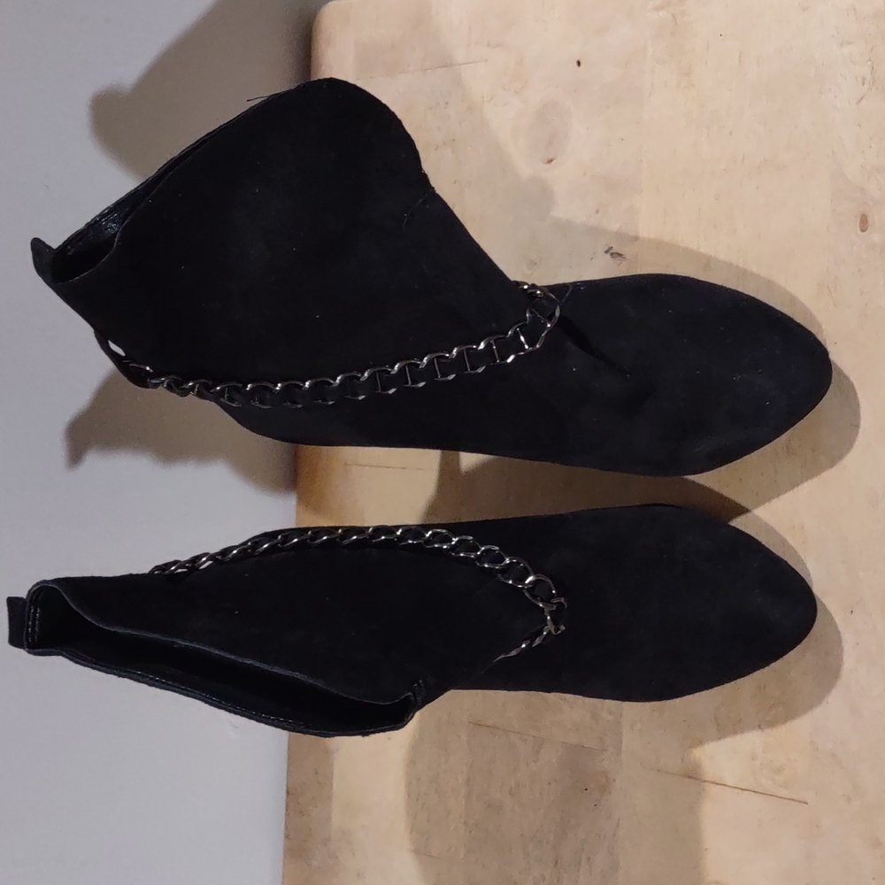 Suede half boot
